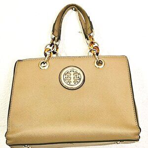 Tree of Life Leather  Stylish Casual Taupe Handbag